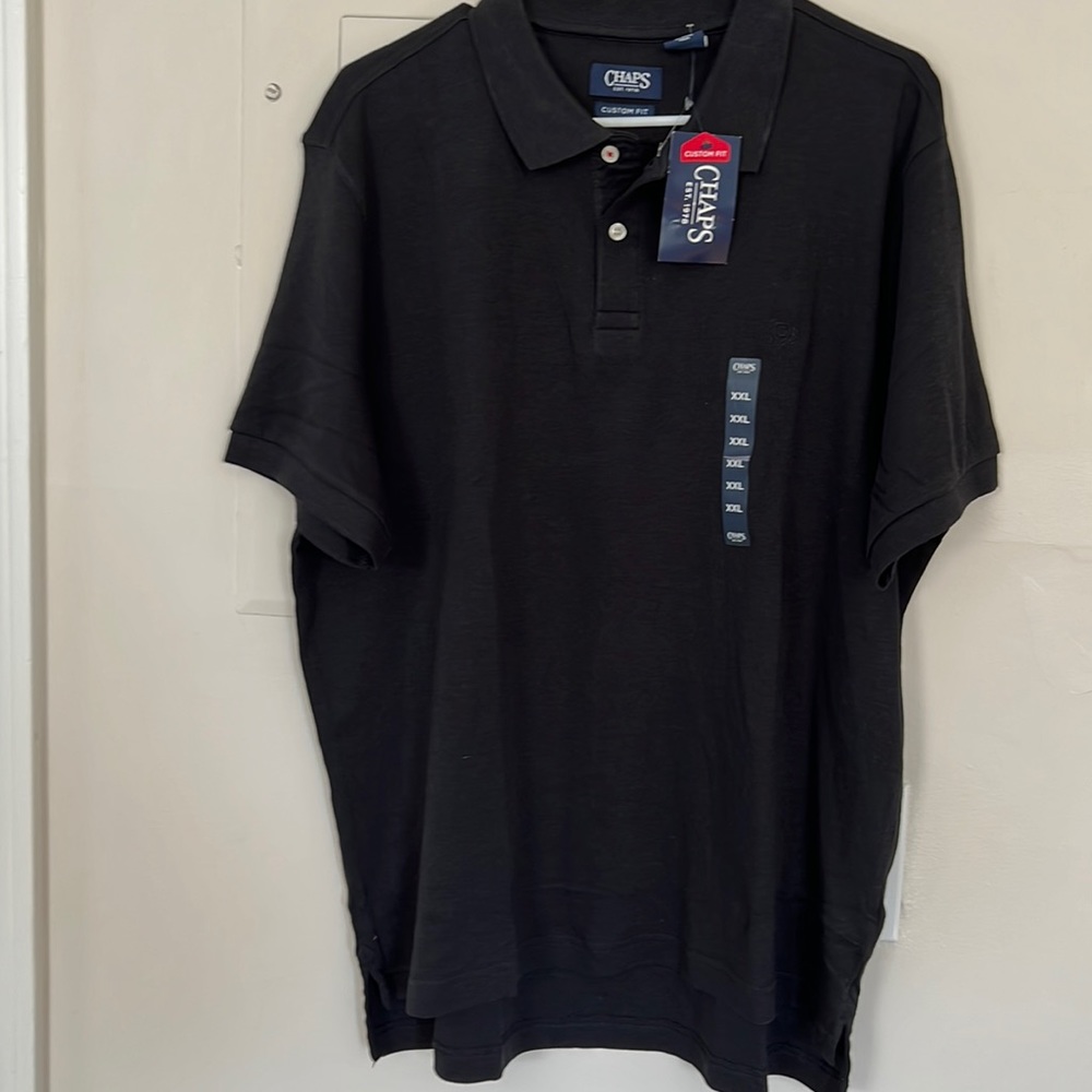 2xl black polo